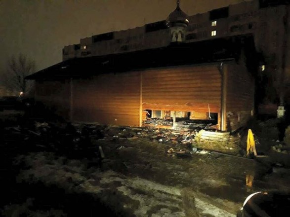 Во Львове горела церковь Московского патриархата