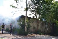 Вблизи жилых домов в Ровно произошел пожар