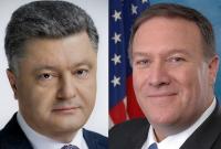 Порошенко провел телефонные переговоры с Помпео