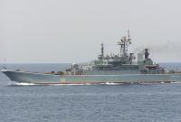 В Крыму российский корабль провел артиллерийские стрельбы