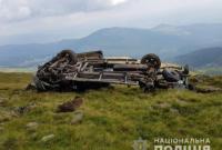 На Закарпатье джип с двумя киевлянами упал в пропасть