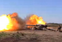 В районе ООС прошли соревнования на лучший артиллерийский расчет (видео)