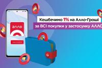 АЛЛО стали еще щедрее: бонусные гривны за любую покупку в приложении